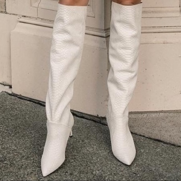 joie white boots